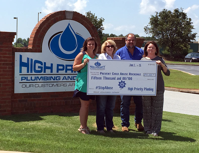 High Priority Plumbing Is A Proud Sponsor For Prevent Child Abuse