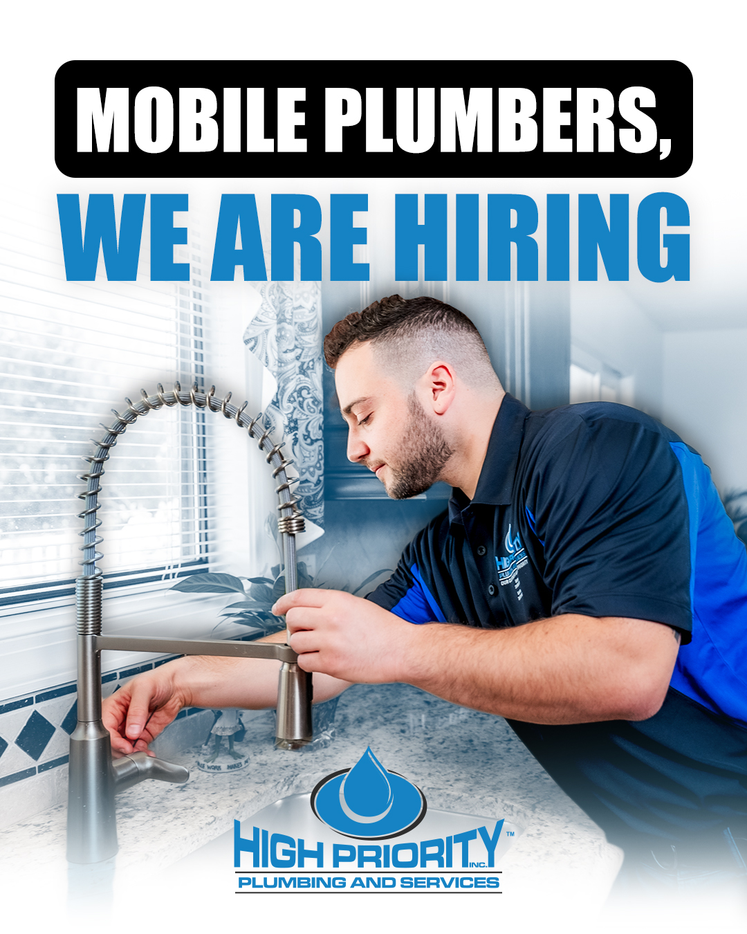 Mobile, AL plumbers, we’re looking for the best! Join a team with paid holidays, 401(k), and real growth paths. Apply at High Priority Plumbing today! #mobileal #alabamajobs #mobilealjob